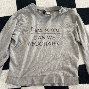 Dear Santa, can we negotiate? Christmas long sleeve